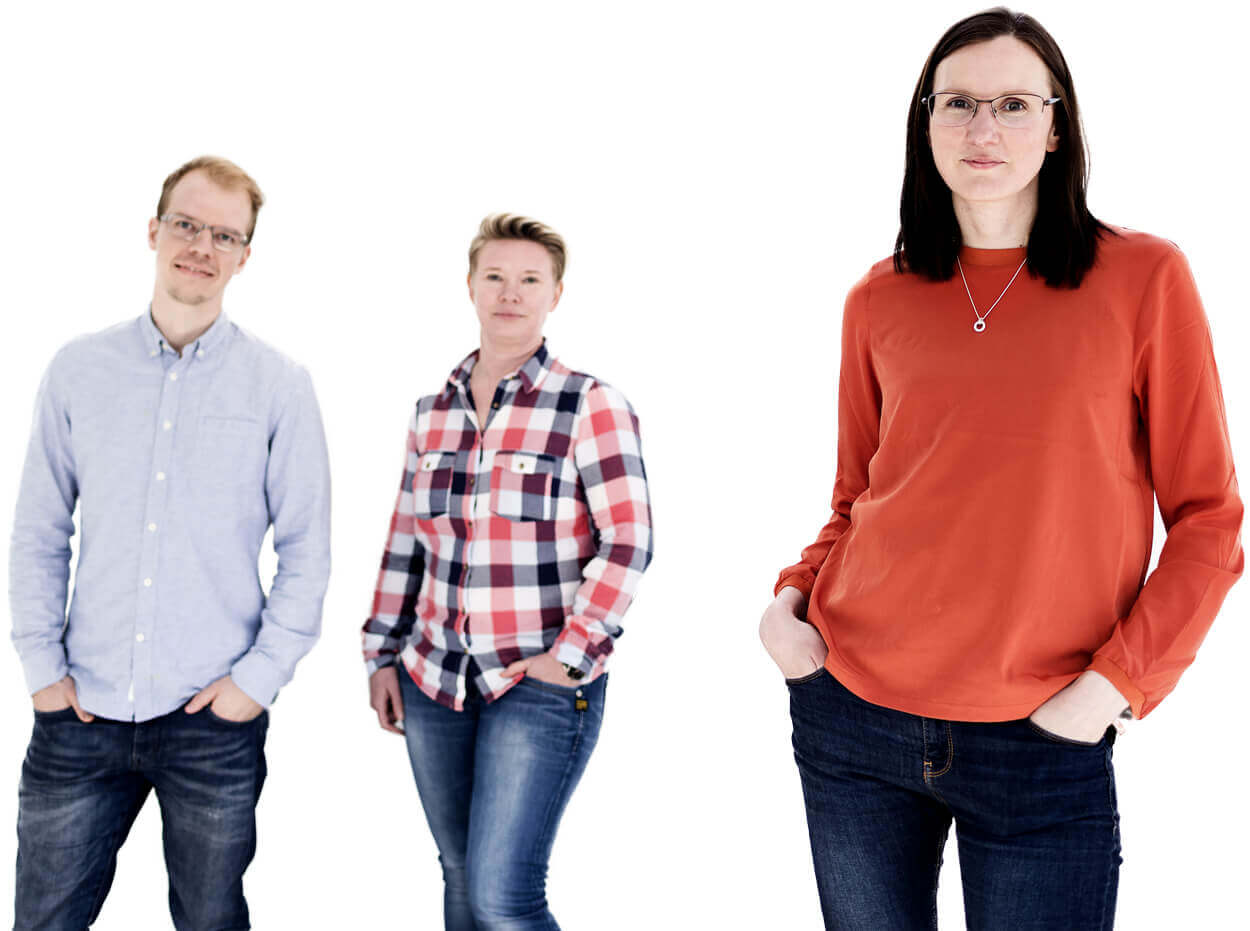 Emma Johansson, Hanna Fägersjö and Simon Lindgren